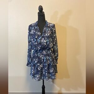 Floral Long Sleeve Dress NSR Floral Ruffle